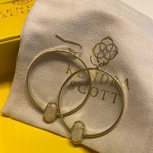 Gold Kendra Scott Elora Hoop Earrings